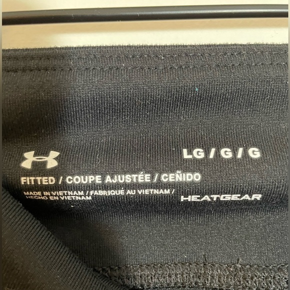Under Armour Black Heat Gear Full Length Leggings Size Large - Picture 2 of 7